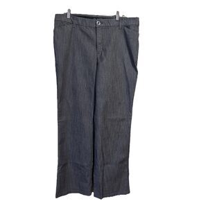 Lee Flex Motion Womens Trouser Pants Carbon Rinse Regular Mid Rise 16 Long